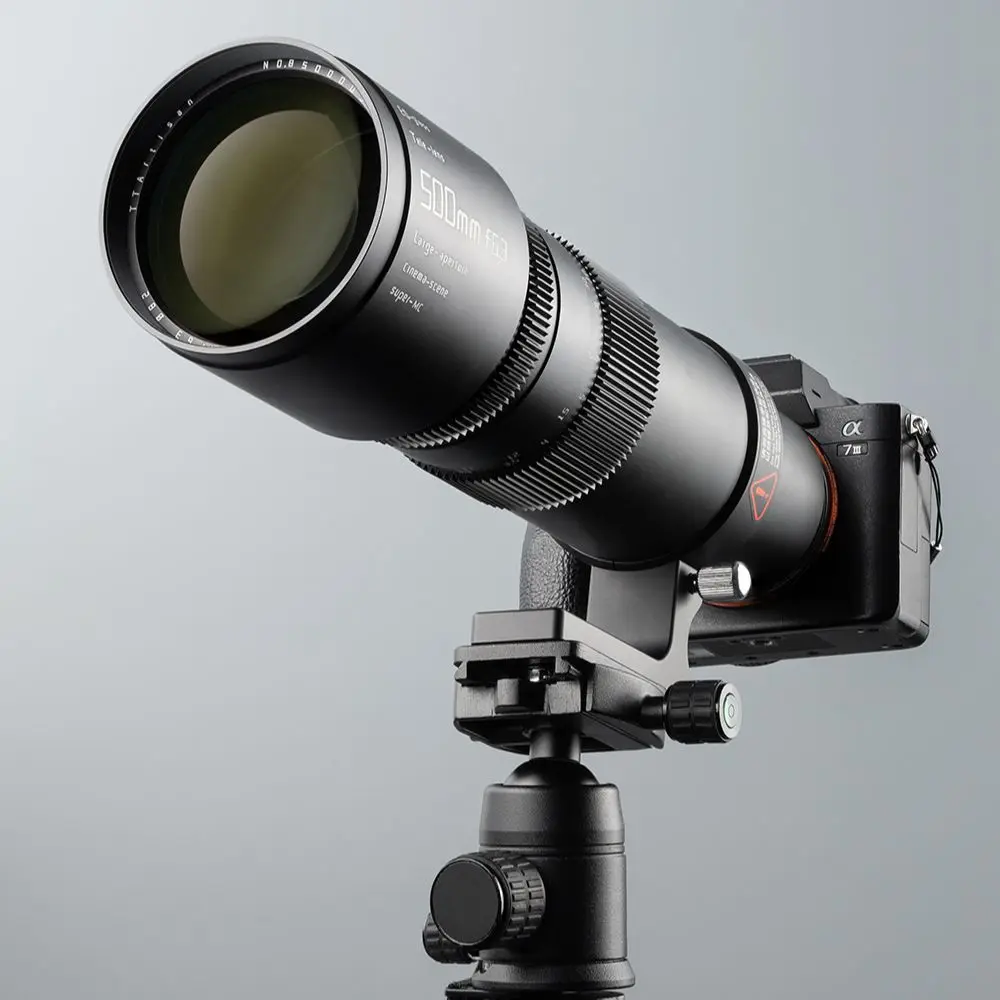 Tartisan 500Mm F6.3 Teleobiettivo Viene Fornito Con Treppiede Per Sony E Mount Nikon Z Canon Rf Leica L Sigma Panasonic Camera