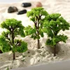 10pcs 4cm HO OO Scale Model Trees Train Railroad Layout Diorama Wargame Scenery Miniature Tree Decoration 2