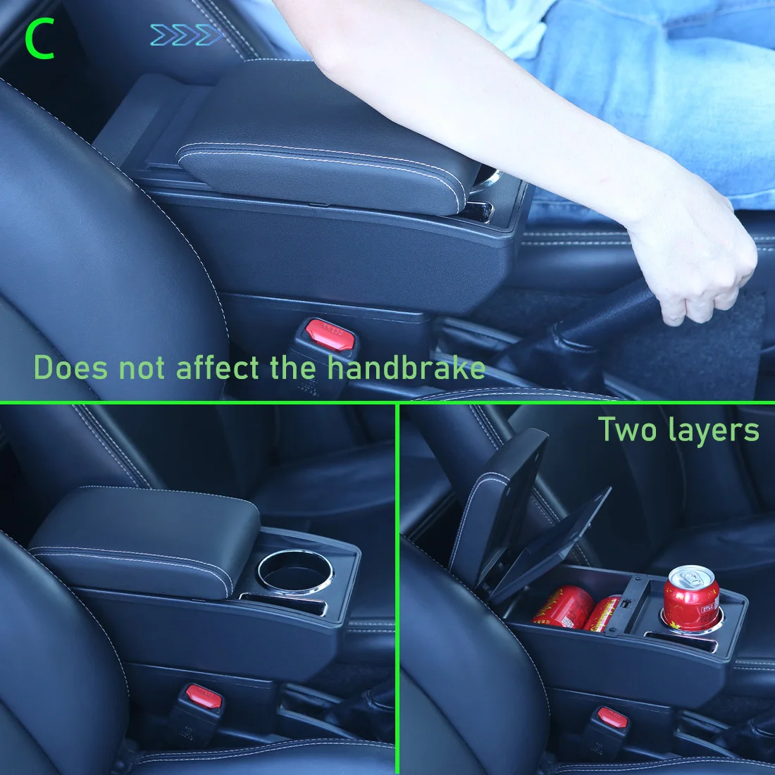 르노 더스터 암레스트 박스 르노 더스터 자동차 암레스트 2010-2018 전용 개조 인테리어 수납 박스 자동차 액세서리