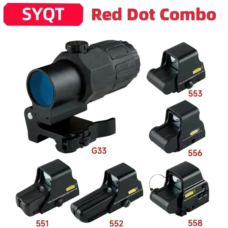 558 Reflection Hologram Sight G33 Amplify Scopes with Switch To Side Quick Detachable Scope for Hunting Red Dot 551 552 553 556