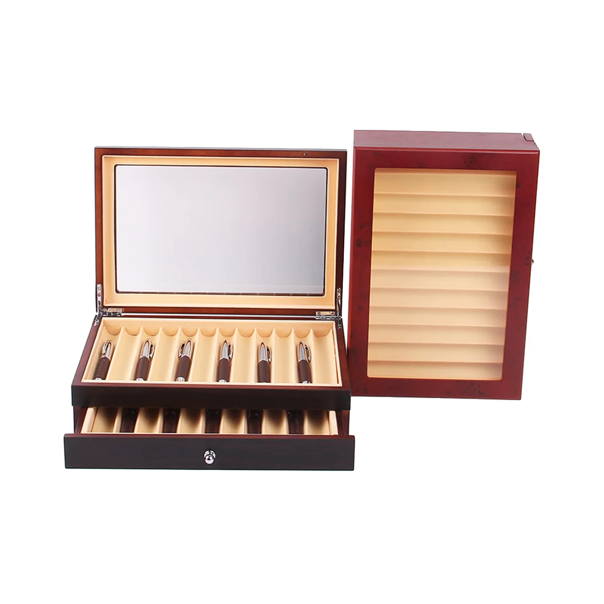 23-slots-wooden-pen-storage-case-luxury-2-layer-pen-display-organizer-transparent-window-fountain-pen-collector-box-1