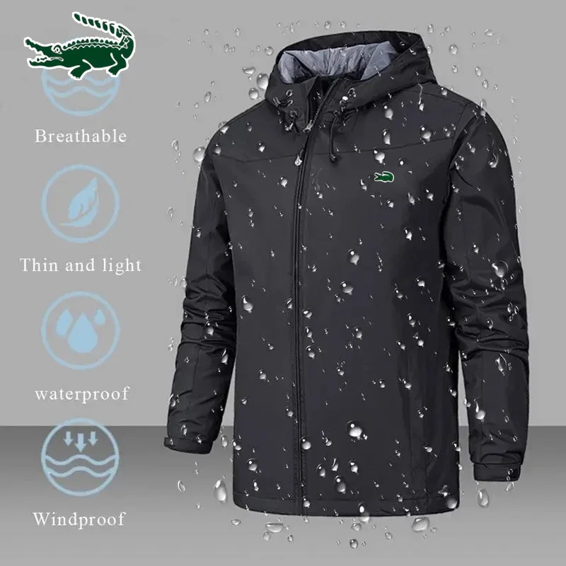 

CARTELO Embroidery Stormsuit men's jacket Fashion casual zipper coat Windproof rainproof outdoor mountaineering sports jacket