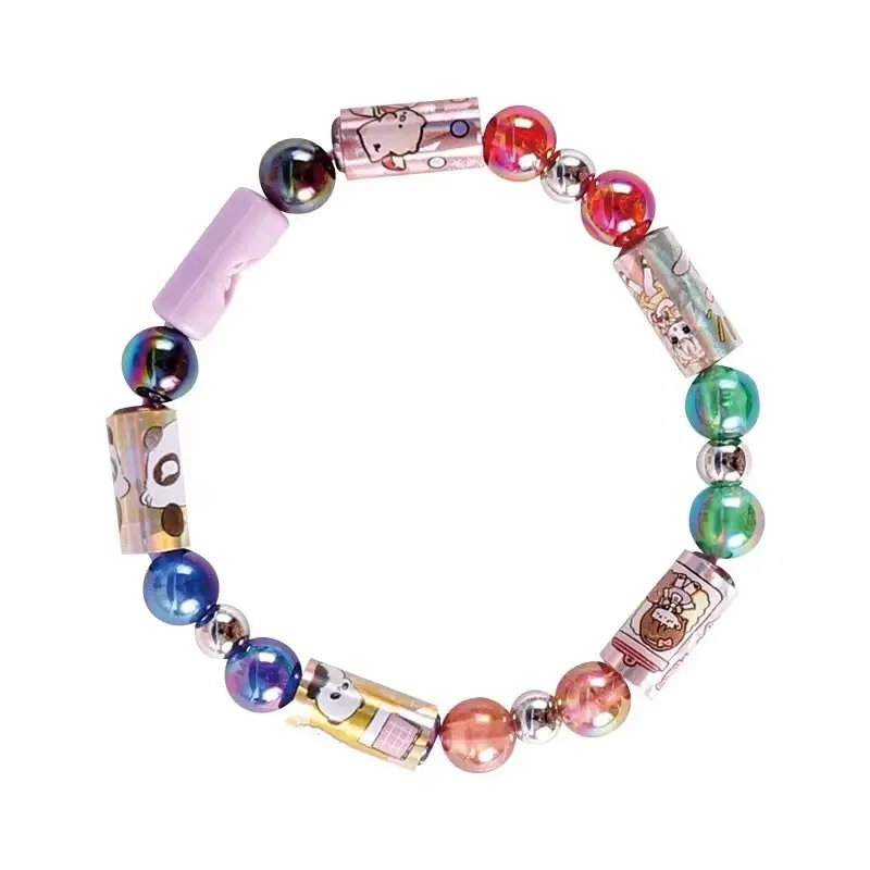 DIY Creative Sticker Bracelet Kit - Bead and Stationery Craft Set
