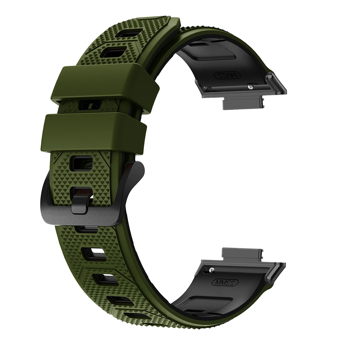Two-Tone Breathable Silicone Sport Band - Adjustable Soft Strap Bracelet