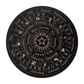 Pendulum Mat Divination Wooden Communication Board Fortune Telling Toys Ouija Board Game Witch Crafts Supplies For Beginners 1