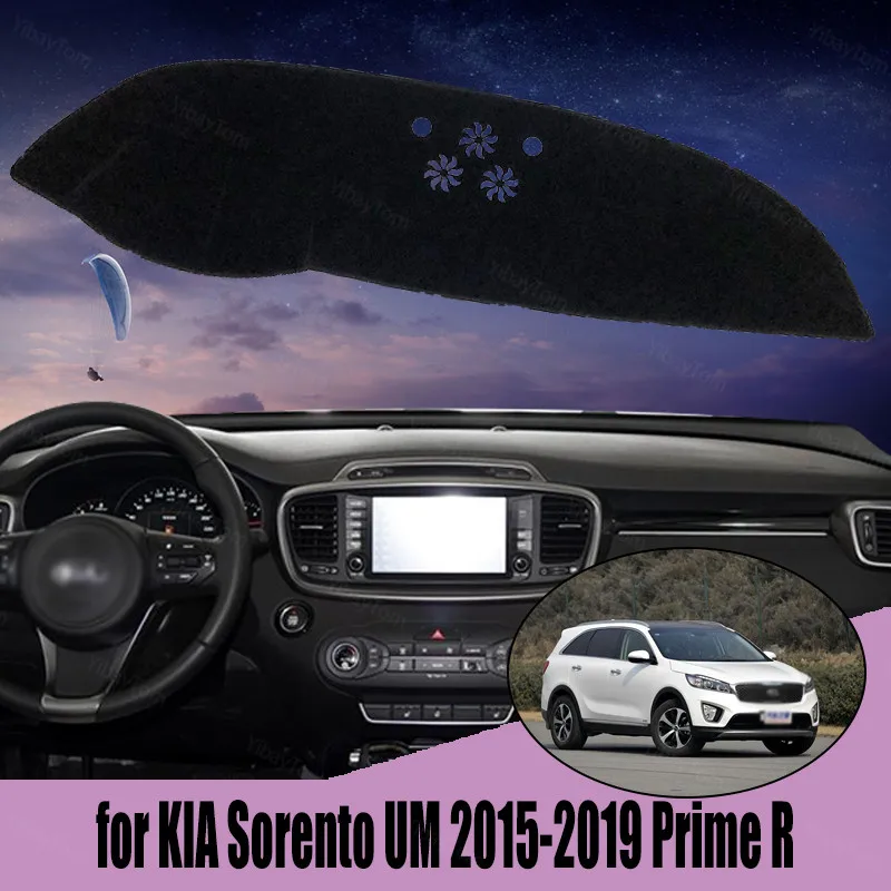 

Car Inner Dashboard Cover Capet Cape for KIA Sorento UM 2015-2019 Prime R Dashmat Sunshade Pad Cover Dash Mat