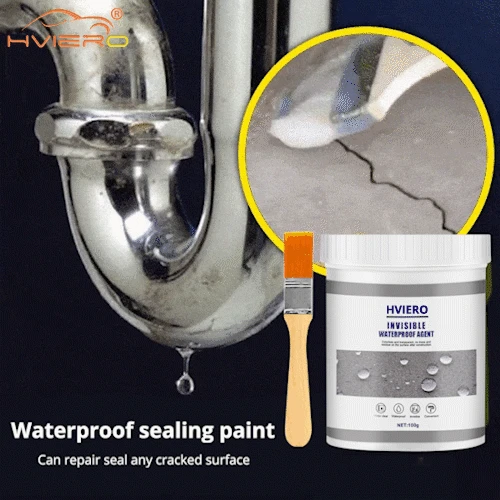 30G/100G Waterproof Sealant Transparent Adhesive Toilet Leakproof Nano tackifier Roof Repair   Kit Send Brush