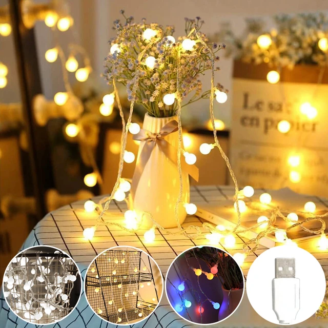 Guirlande lumineuse LED solaire imperméable pour l'extérieur, décoration  féerique de noël, jardin, fête de mariage, nouvel an - AliExpress