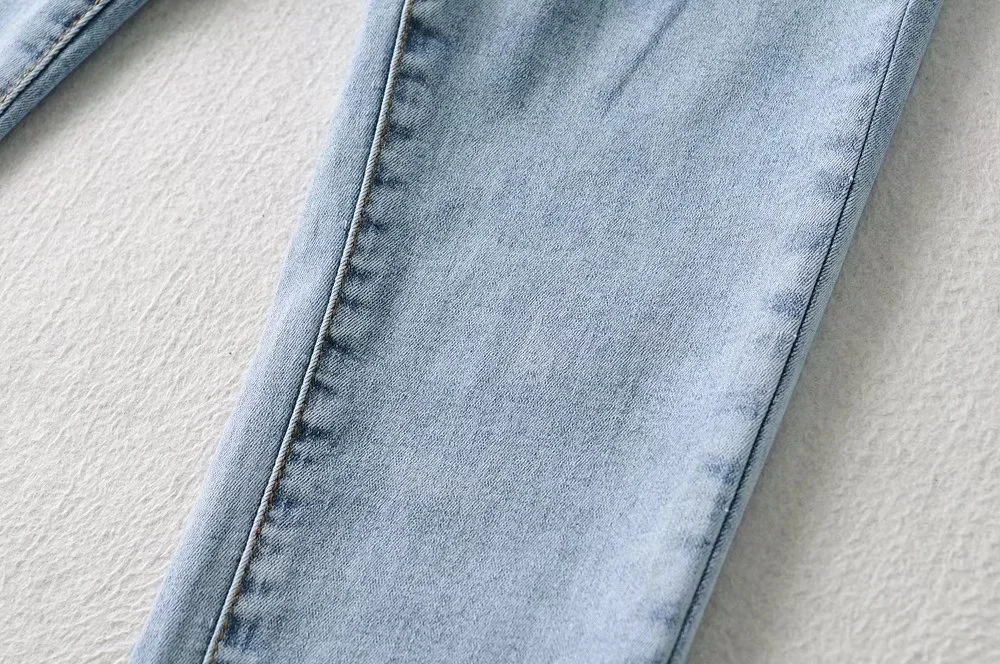 High High Waisted Jeans For Women Silm Fit Sexy Cotton Jean Ladies Street Elegant Temperament Casual Denim Pant Female