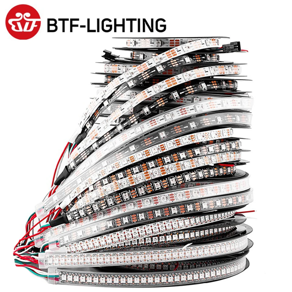 WS2812B RGB LED Strip 5V Adressierbar Wasserdicht – 5V, 5050, 1-5m, Für Innen & Außen, Wasserdicht WS2812B RGB LED Streifen Individuell Adressierbar
