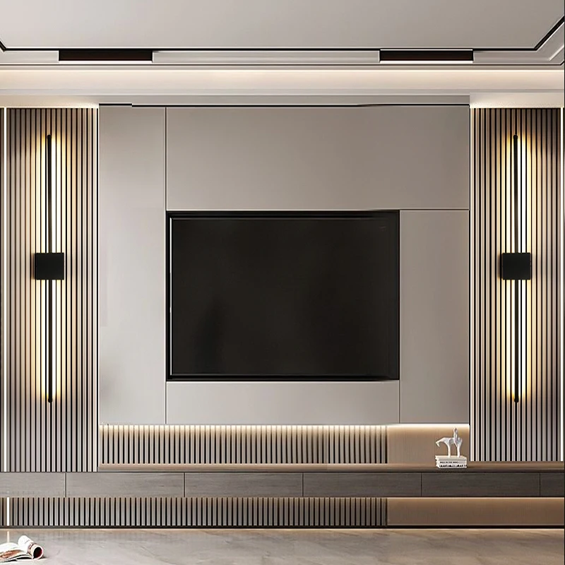 Wall Mounted Lighting Modern Minimalist Wall Lamp l-Shaped Aluminum Frame Living Room Bedroom Hallway Home Decor