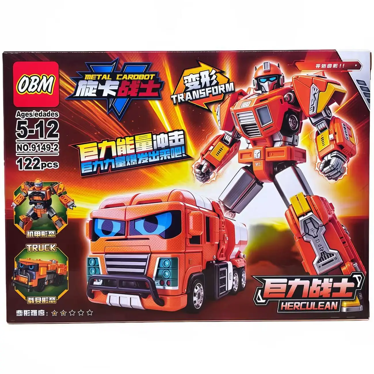 Giocattoli Auto Robot Trasformabili, Veicoli Deformabili con Action Figure, Modelli di Camion da Costruzione, Aerei ed Escavatori - immagine 3