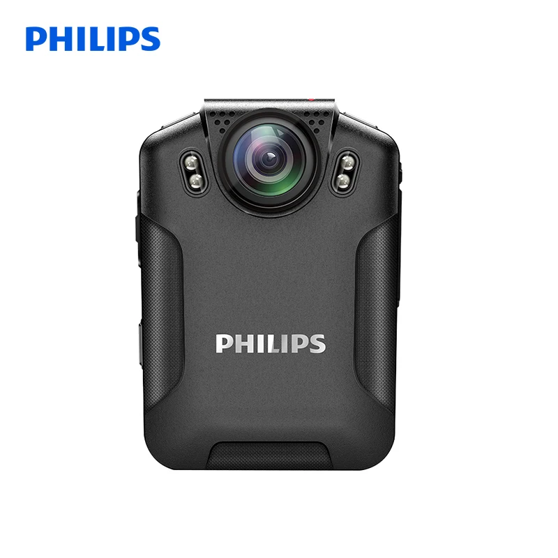 

Philips VTR8101 Original 128GB Police Body Worn Mini Camera HD 1296P DVR Video Recorder Security Cam