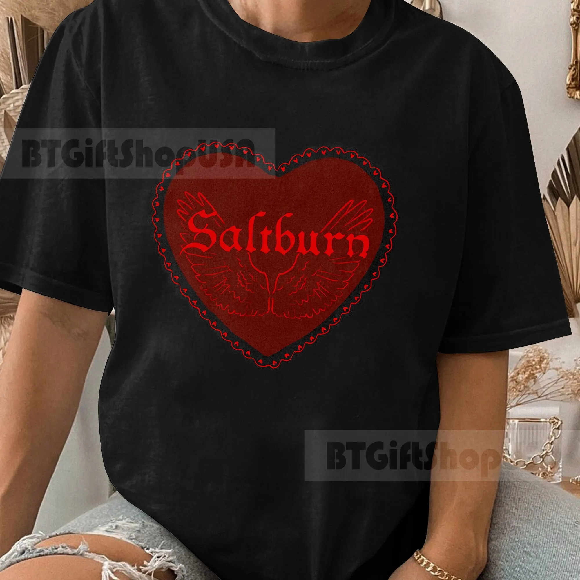 S Ltburn T Shirt Jacob Elorddi Per Lei Barry Keoghan Atory Sweat Maniche Lunghe O Corte