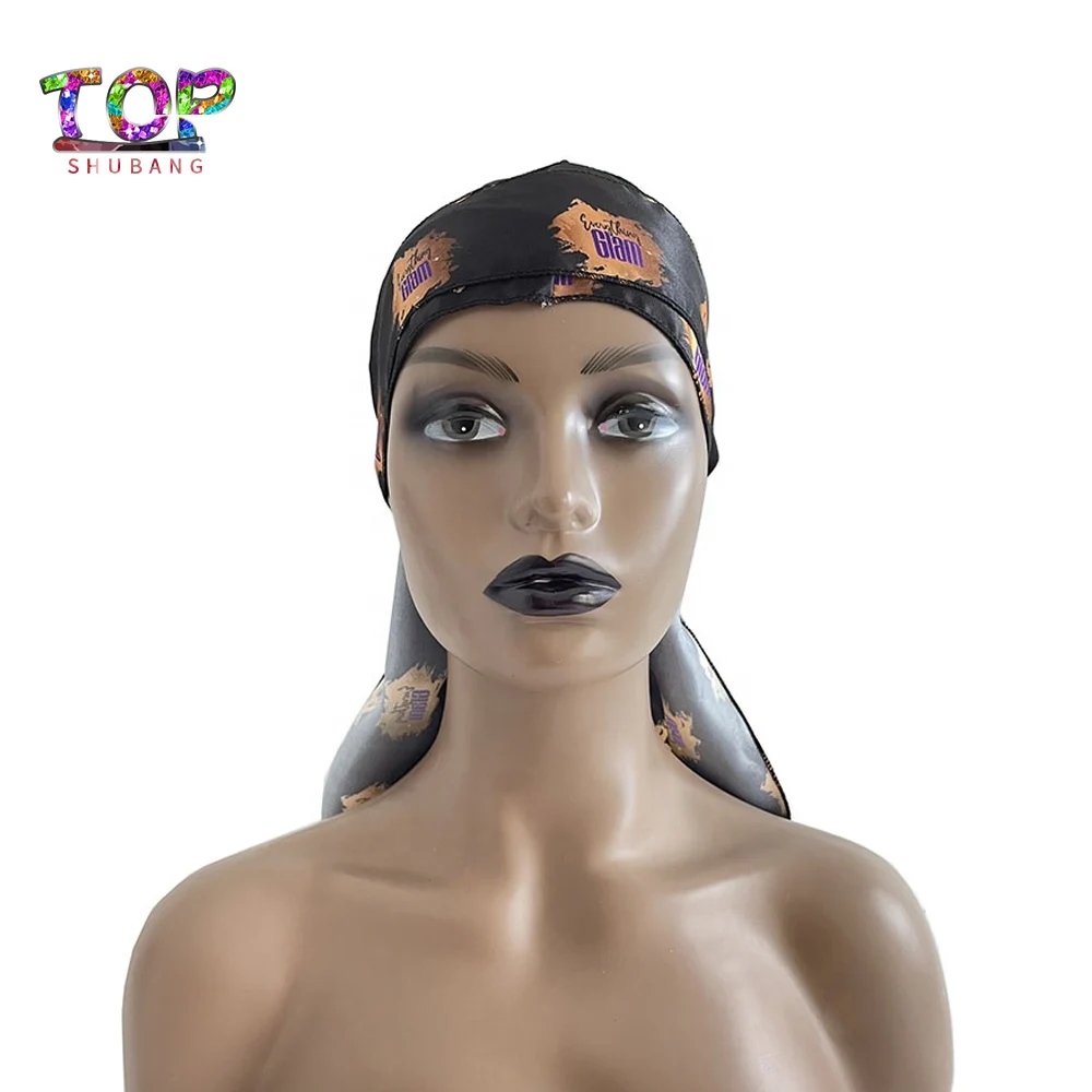 

Индивидуальный дизайн Durags, модный унисекс полиэстер, шелк, сатин Durag для мужчин с индивидуальным логотипом
