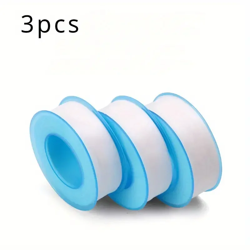 PTFE Water Pipe Tape Oil-free Sealing Tape Fitting Thread Seal Tape White Pipe Thread Seal Raw Material Tape Home Essential 5