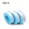 PTFE Water Pipe Tape Oil-free Sealing Tape Fitting Thread Seal Tape White Pipe Thread Seal Raw Material Tape Home Essential 5