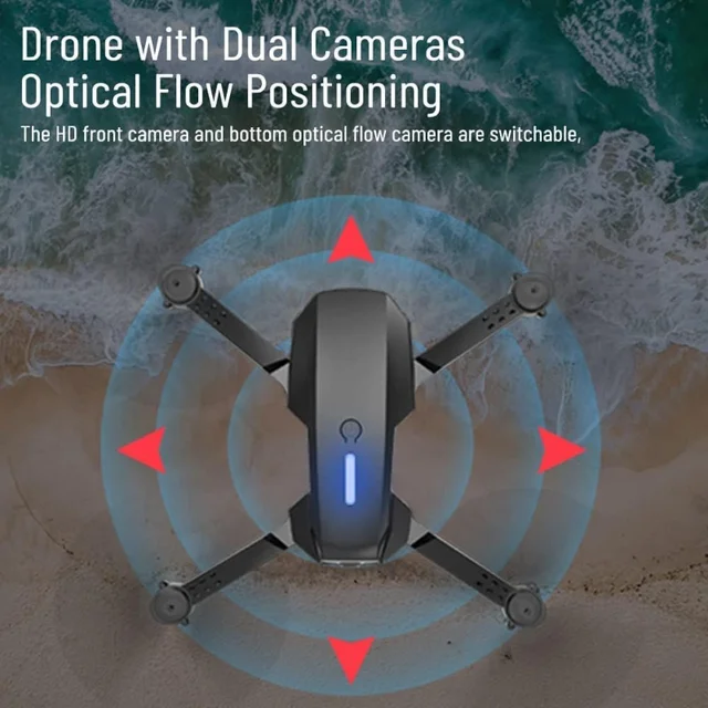 1080P HD Dual Camera E99Pro Drone & Altitude Hold, Beginner Friendly - Long Battery Life, USB Charging, Perfect Gift for Outdoor 5