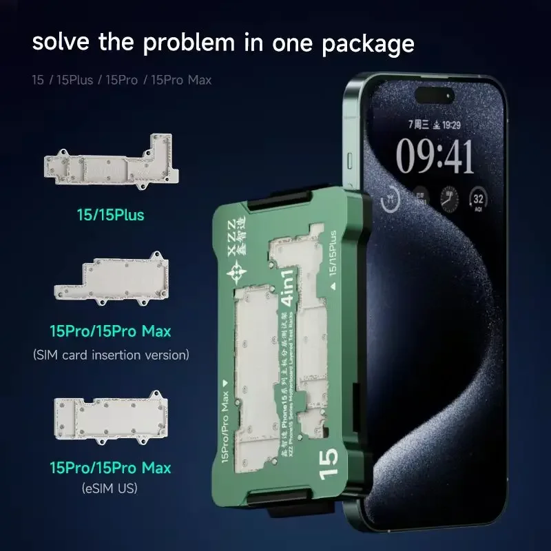XZZ Xinzhizao 4in1 iSocket Tester For iPhone 15 series Dual Frame