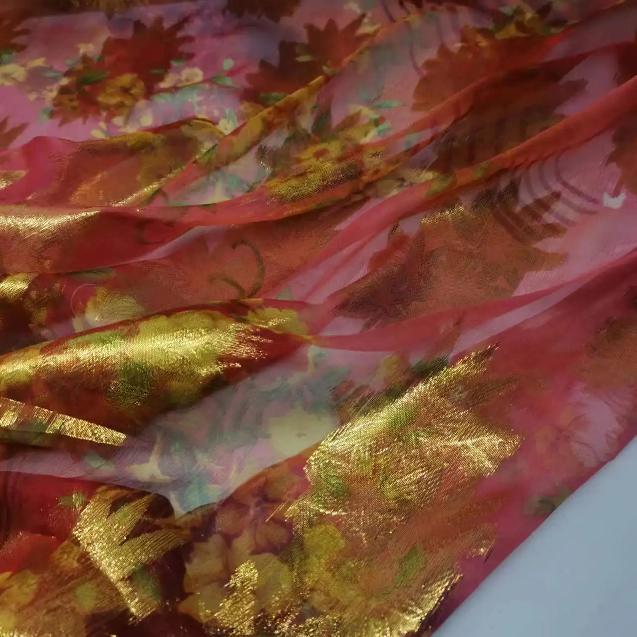 Saree Mulberry Silk Metallic Lurex Brocade Metallic Sudan Toub Fabric Soft Somali Dirac DIY Cloth Dress Scarf Material