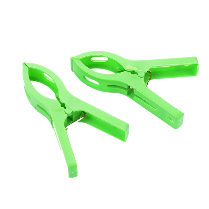 Large Hanger Clips Plastic Windproof Clothes Pins Spring Clamp Beach Towel Clothespins Quilt Clip 8Pcs/set windproof clips beach towel clips clothes pegs towel hanging clips