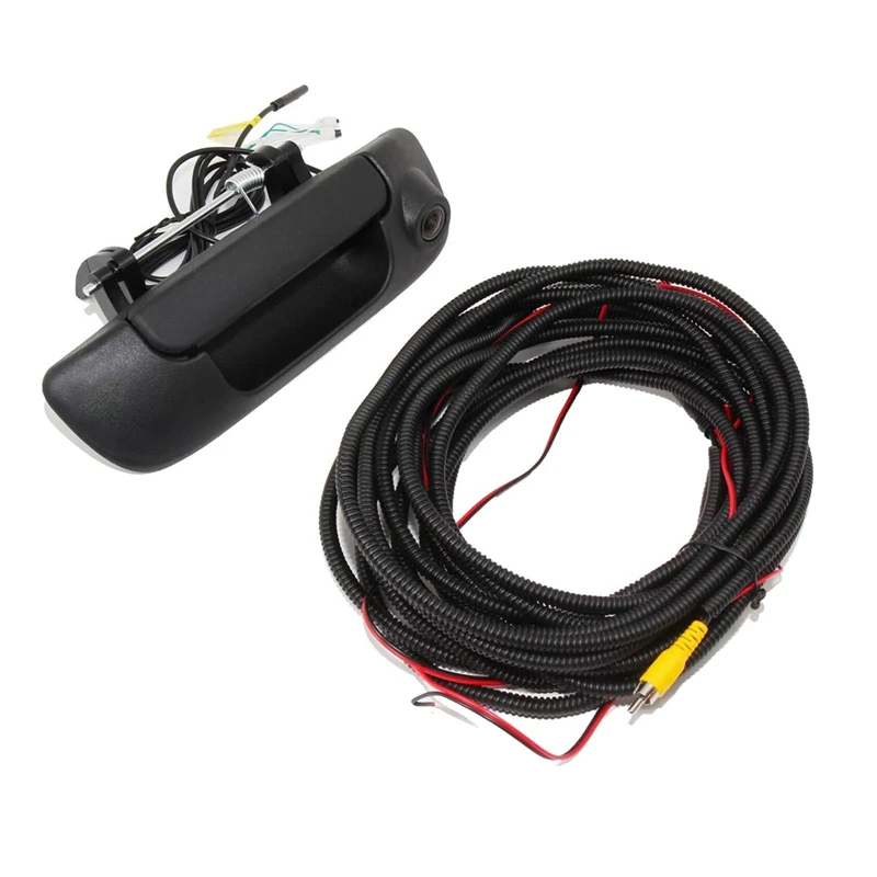 

Black Tailgate Handle Rear View Camera Harnes 55276237AA for Dodge Ram 1500 2500 3500 2002-2009 Trunk Backup Camera