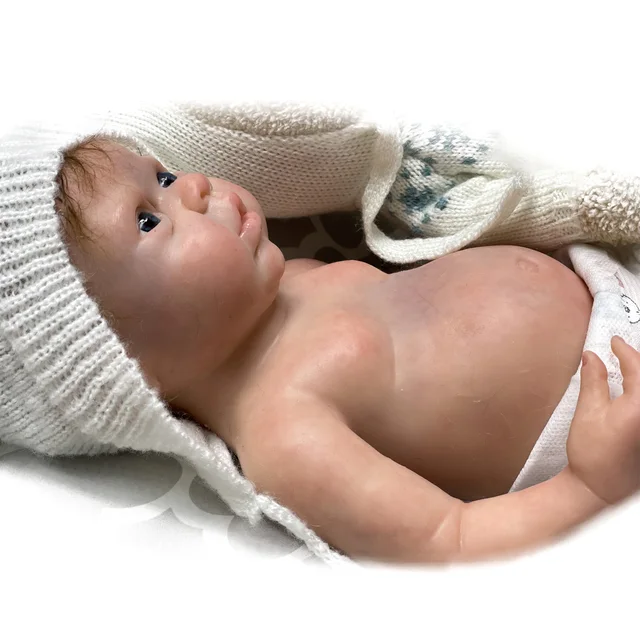 Muñeca de bebé Reborn de silicona, cuerpo de niña, sólido, realista, tacto  suave, se puede enchapar, regalo para niños, 48cm - AliExpress