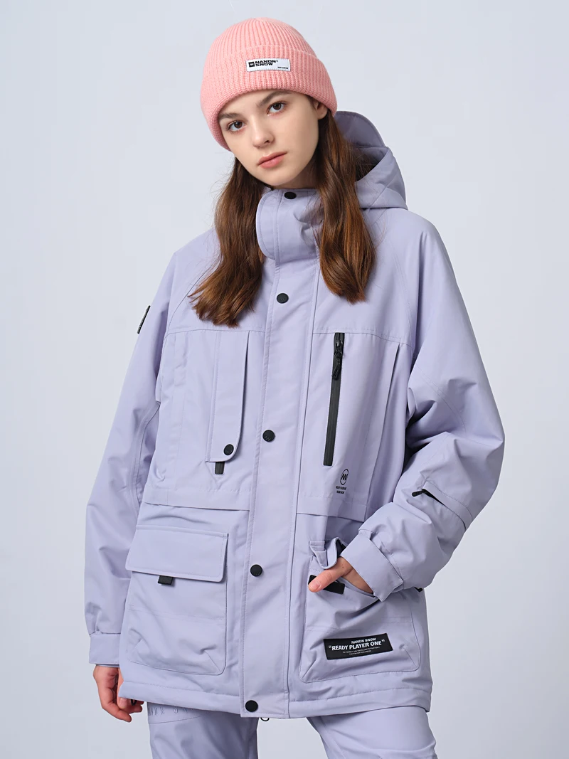 NANDN Single and Double Board Candy Color Ski Suit Tooling Thickened Warm Windproof Men's and Women's NC131