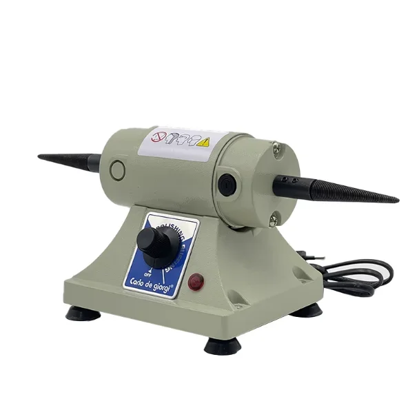 

110V/220V Double-Head Tabletop Cloth Wheel Polisher Bench Lathe Small Power Adjustable Speed Polisher Grinding Machine 0-7000RPM