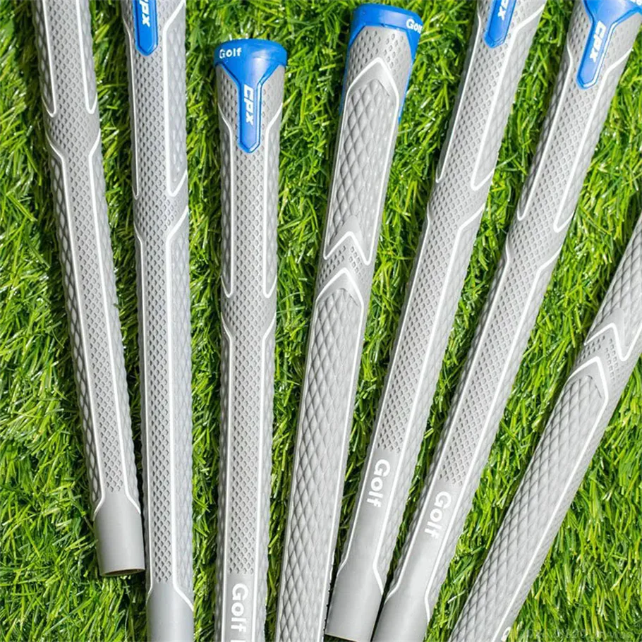 10ps/26/2pcs Golf Grip Kit C-x Tpe Material Golf Club Grip Swing Handle 60R Wood Irons Standard/Midsize/JUMBO Blue 5 골프연습그립