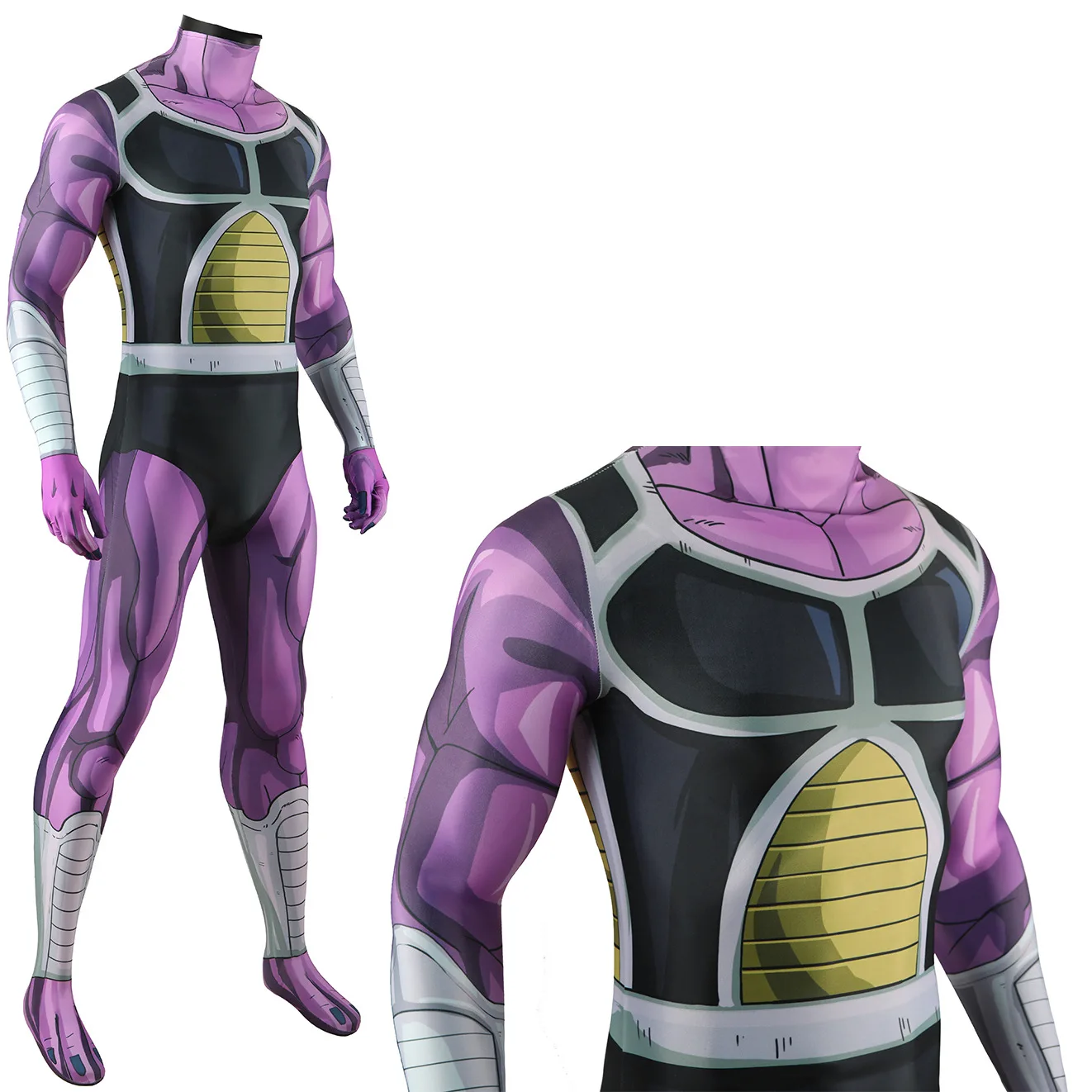 Dragon Ball Z: King Cold | Cosplay Spandex Bodysuit 32 Dragon Ball Z-Inspired King Cold Cosplay Spandex Bodysuit for Adults and Kids