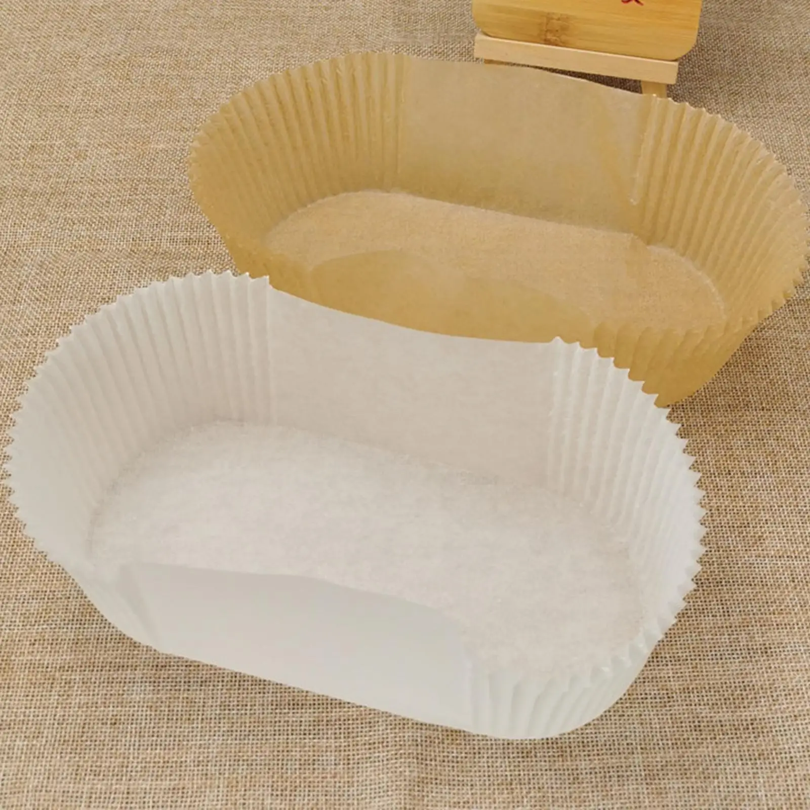 40x Boat Shape Paper Baking Cup Cake Paper Tray High Temperature Solid Cupcake Liners Cases for Muffins Dessert Kitchen Supplies