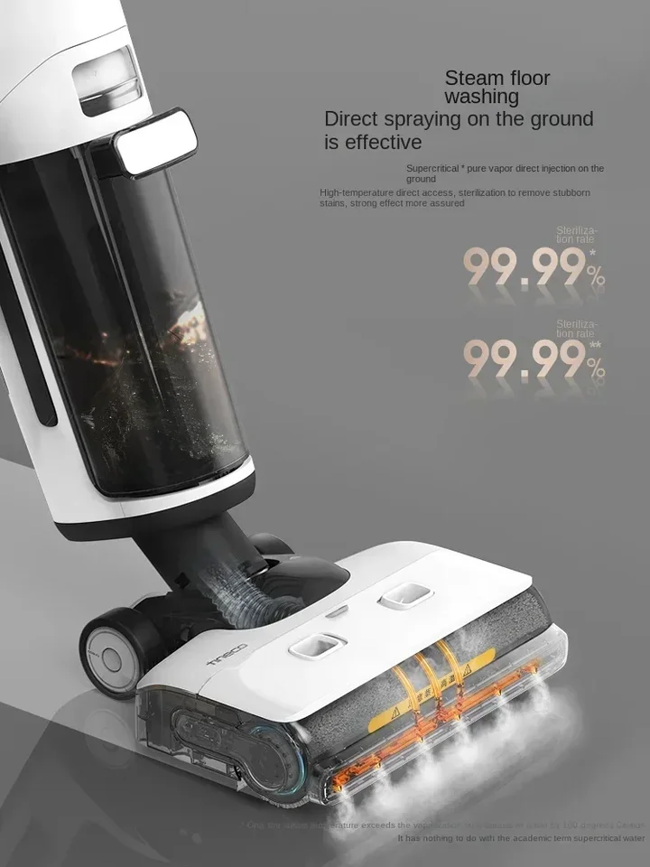 TINECO-Steam2.0ワイヤレススチーム床洗浄機,一体型クリーナー,両刃