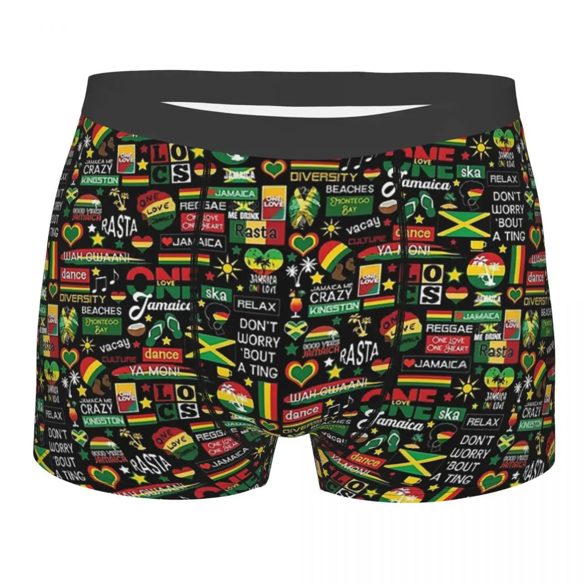 

Jamaica One Love культурные узорные трусики, брифы, мужское нижнее белье