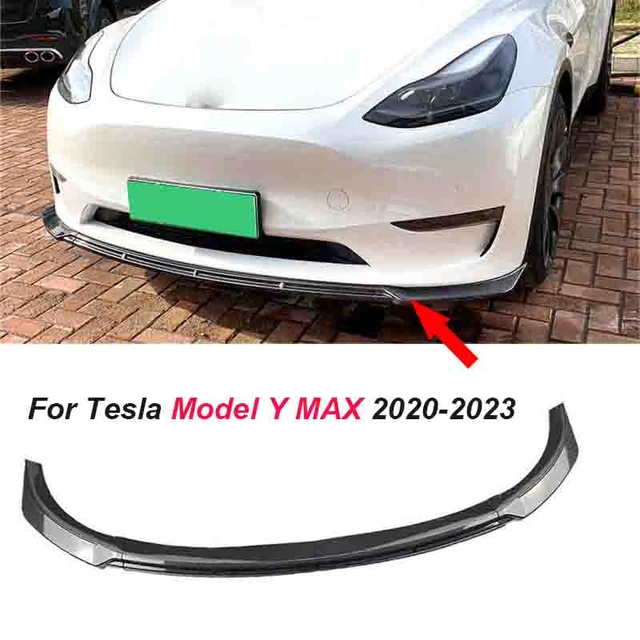 For Tesla Model Y MAX 2020-2023 Auto Car Front Bumper Lip Lower Splitter  Diffuser Body Kit Spoiler Under Bumper Guard Protector - AliExpress