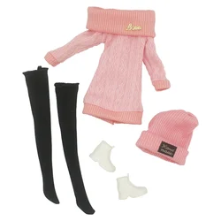 30cm Doll Clothing Set - Casual Sweater Outfit (4-Piece) - Only clothes (R-2)
