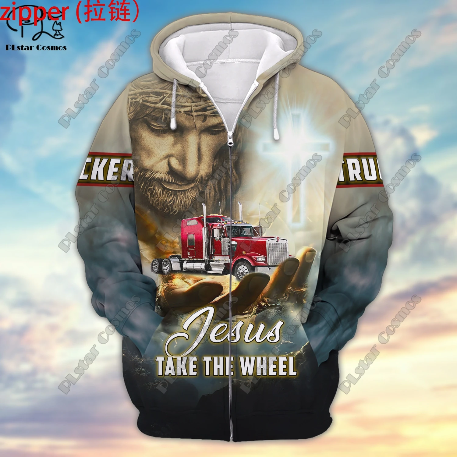 3D printing new car series truck school bus tractor art unisex clothing fun casual hoodie/sweatshirt/zipper/jacket/T-shirt Q-6