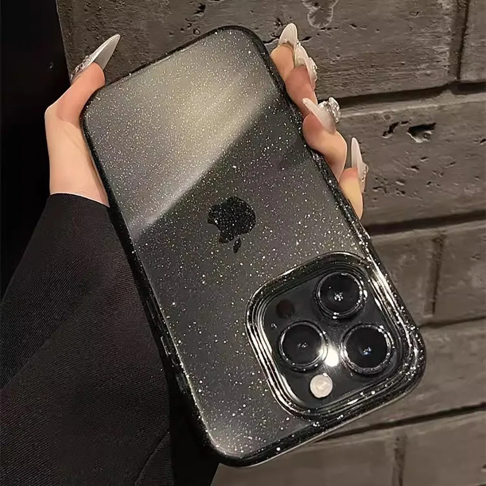 Luxury Glitter Soft Silicone Phone Case - Transparent Cover