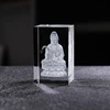 Avalokitesvara Crystal Figurine Fengshui Decoration Buddhist Religious Ornament 3D Laser Engraving Crystal Craft Gifts 1