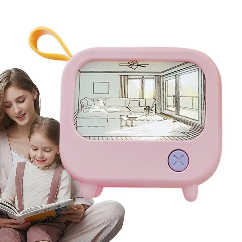

TV Painting Night Light Creative Led Light Kawaii Painting Night Lamp Cute Desktop Ornament Mini Room Party Decor Birthday Gift