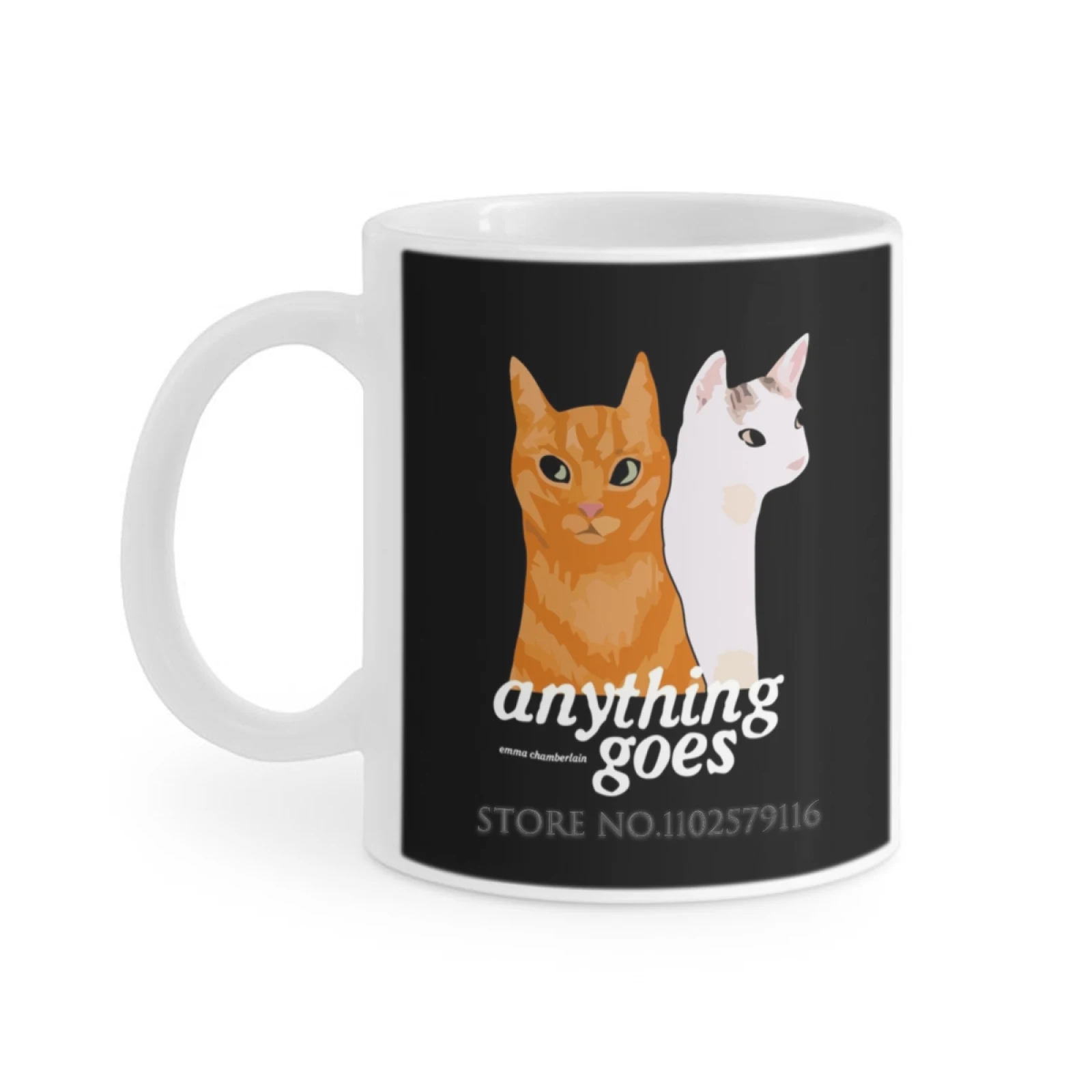 Anything Goes Chamberlain Anything Goes Cats White Mug Coffee Cups