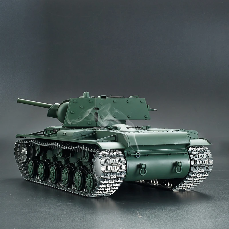 Henlong 3878-1 Tank Soviet Union Kv-1's Rc Heavy Rc Modle 1:16 Shootable Alloy Remote Control Electric Military Infrared Rtr Toy 3