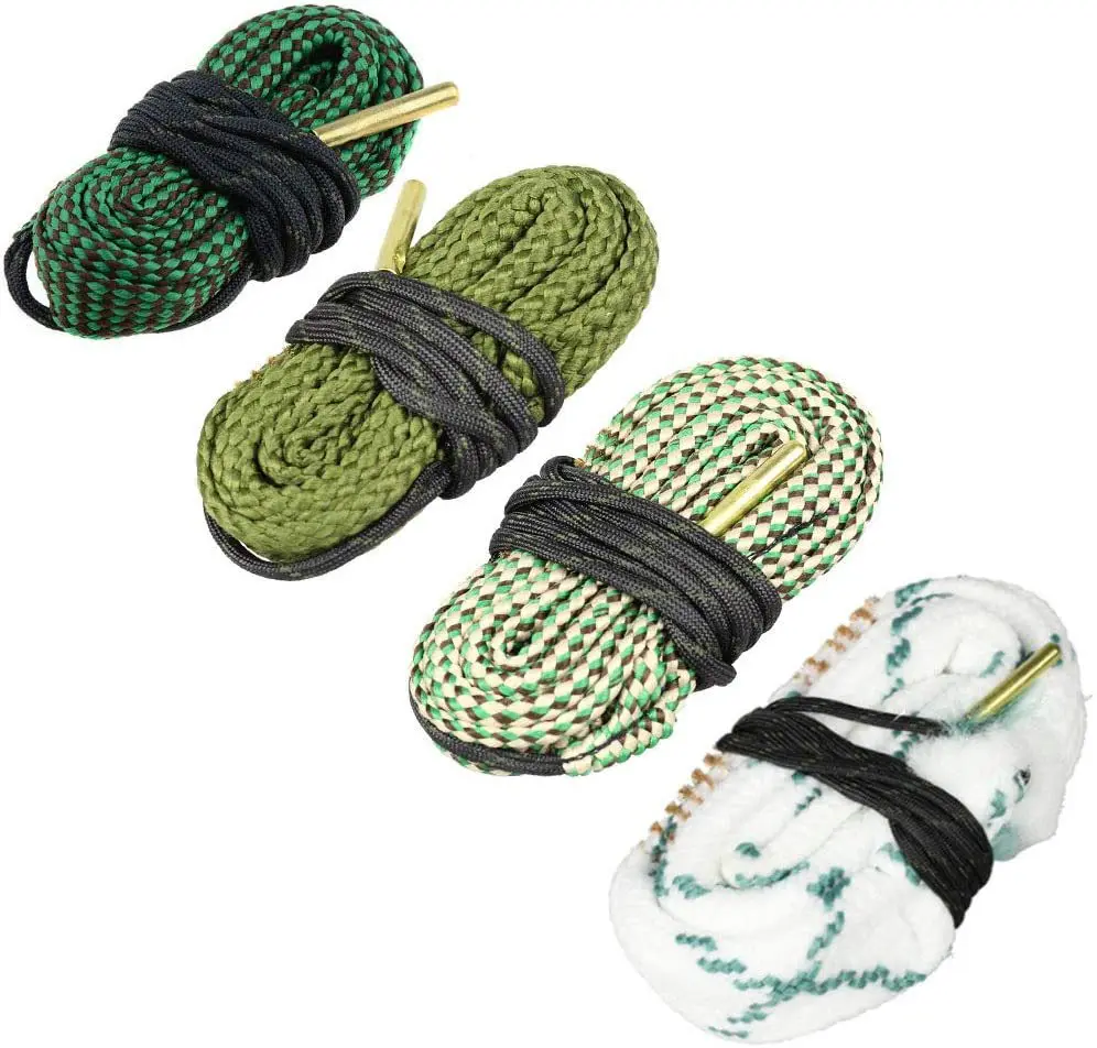 Gun Barrel Wipe Cleaning Rope .22 Cal.223 12GA Rifle Cleaning Brush Kit Tool for Rifle Barrel Calibre Hunting Accessories