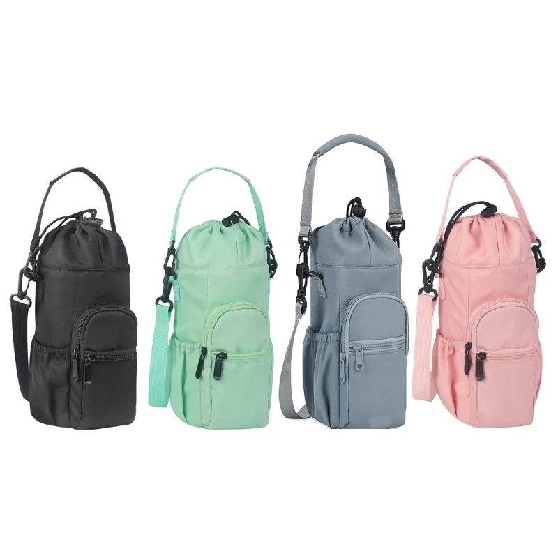 

Water Bottle Sleeve with Shoulder Strap for Walking Hiking H58D