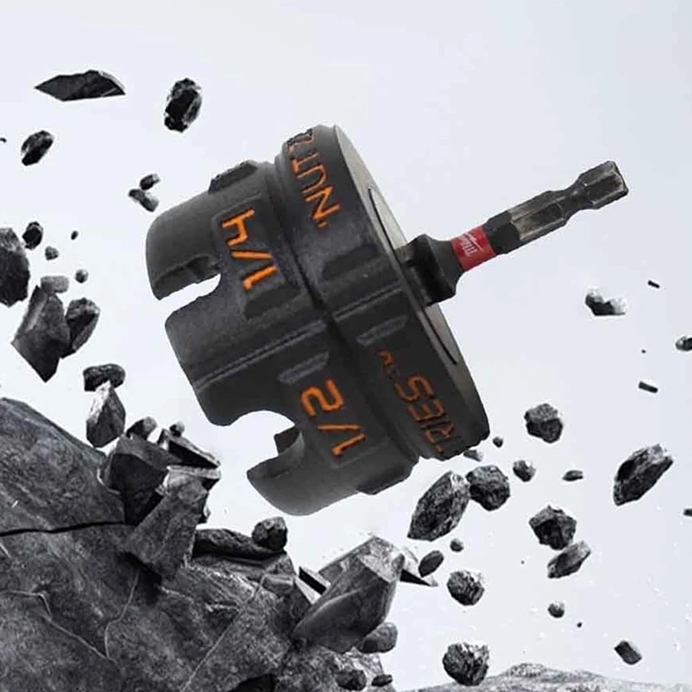 Metal Nut Zipper Drill Attachment for Fast Nut and Bolt Removal Nut Remover Bolt Extractor Tool for Conduit Racks Socket Wrench