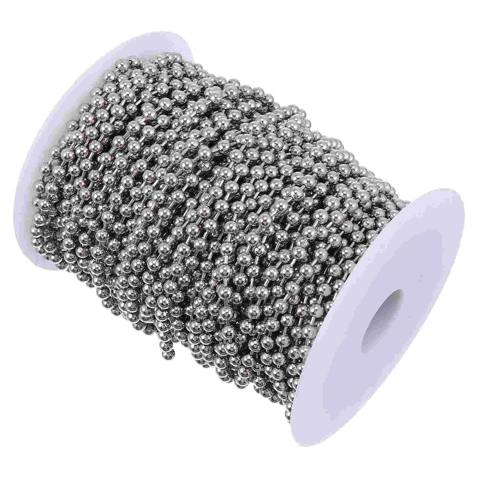 

Beaded Roller Chain Bead Chain 45mm Diameter Ball Chains Keychain Tag Key Ring