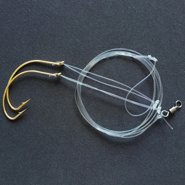 hand tied 10 pack Hi-Lo RIGS wide gap hooks 6/0 high-low rig - AliExpress