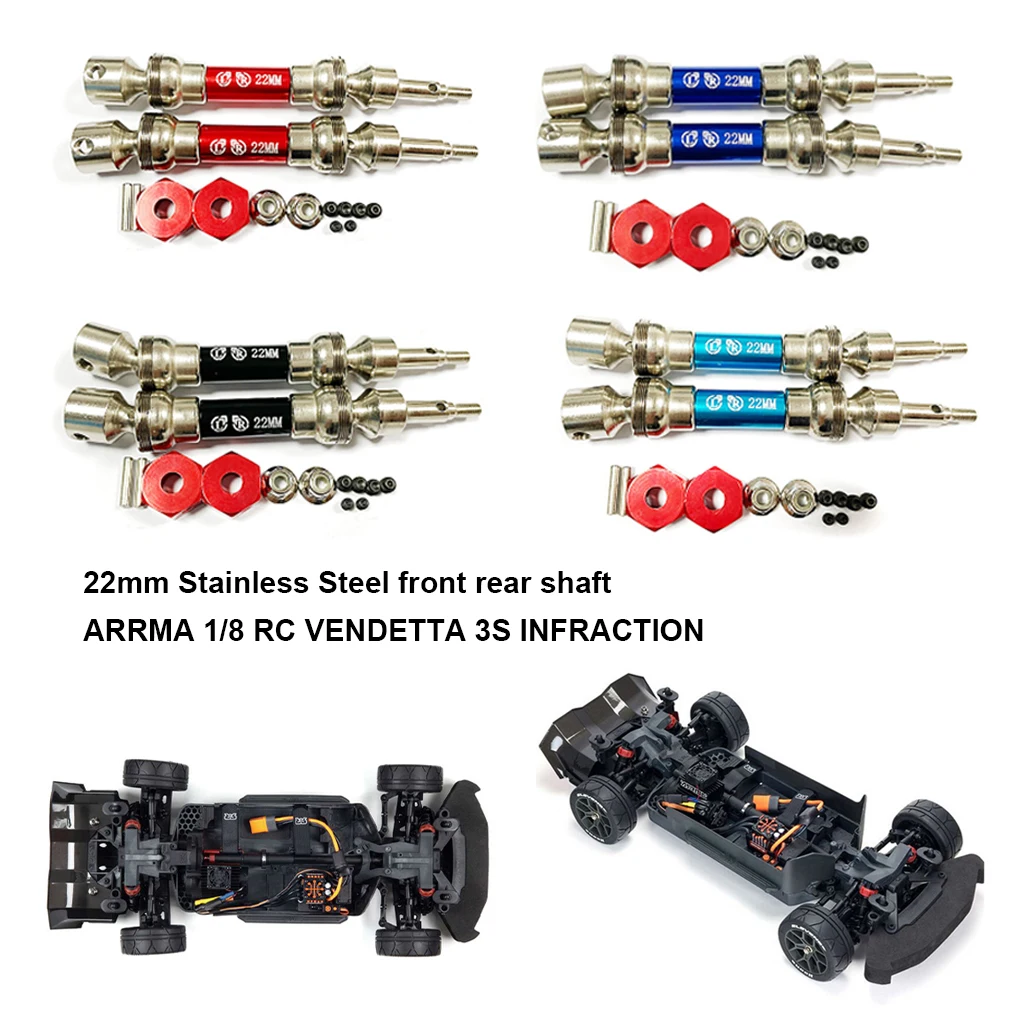 

Передний задний вал из нержавеющей стали ARRMA 1 8 RC VENDETTA 3S INFRACTION ARA310992 запасной вал