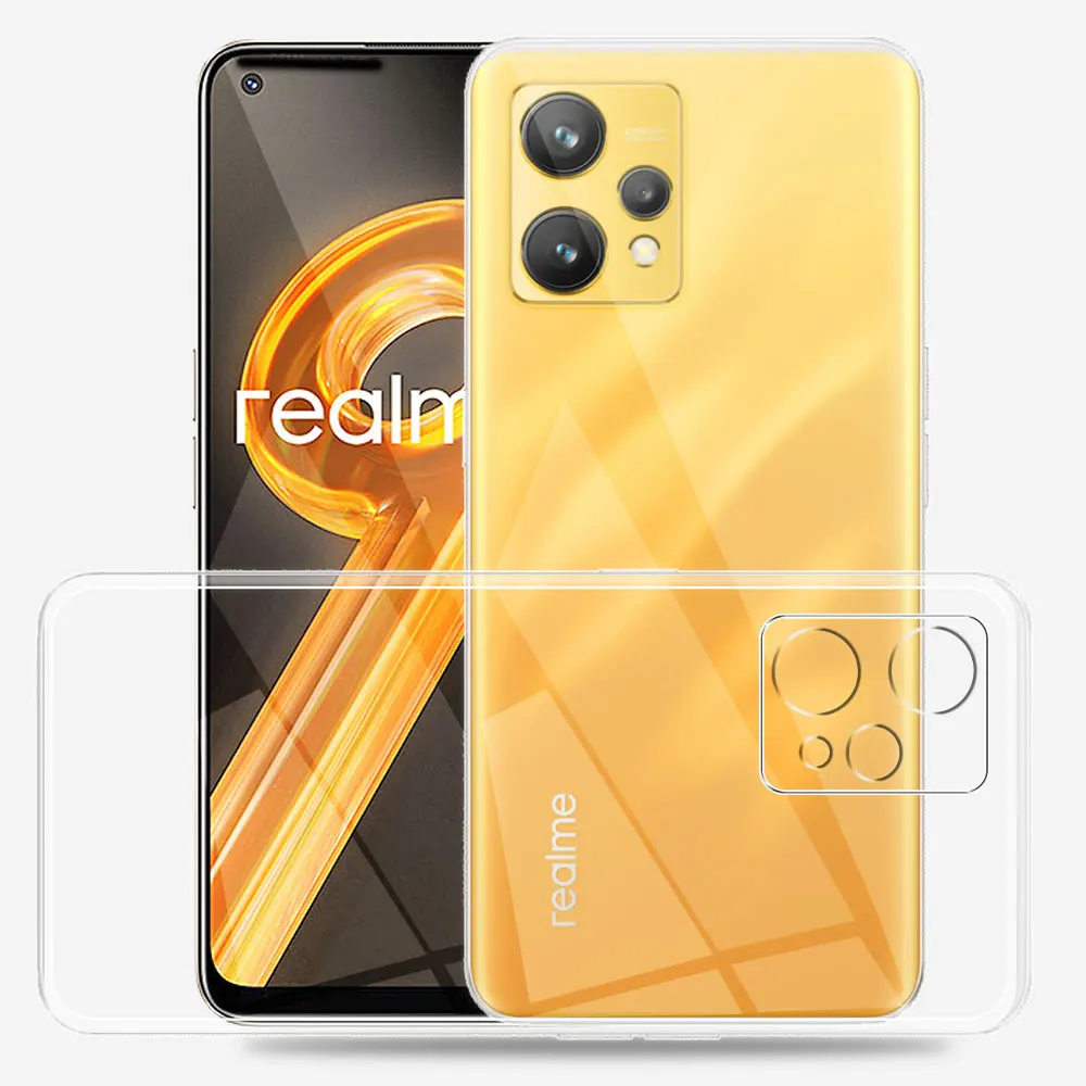 Clear Silicon Soft Cover Ultra Thin Bumper Coque for Realme 9 Series and Pro Plus