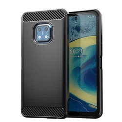 Shockproof Soft Silicone Protective Bumper Case Cover for Nokia 6.2 7.2 (Black)